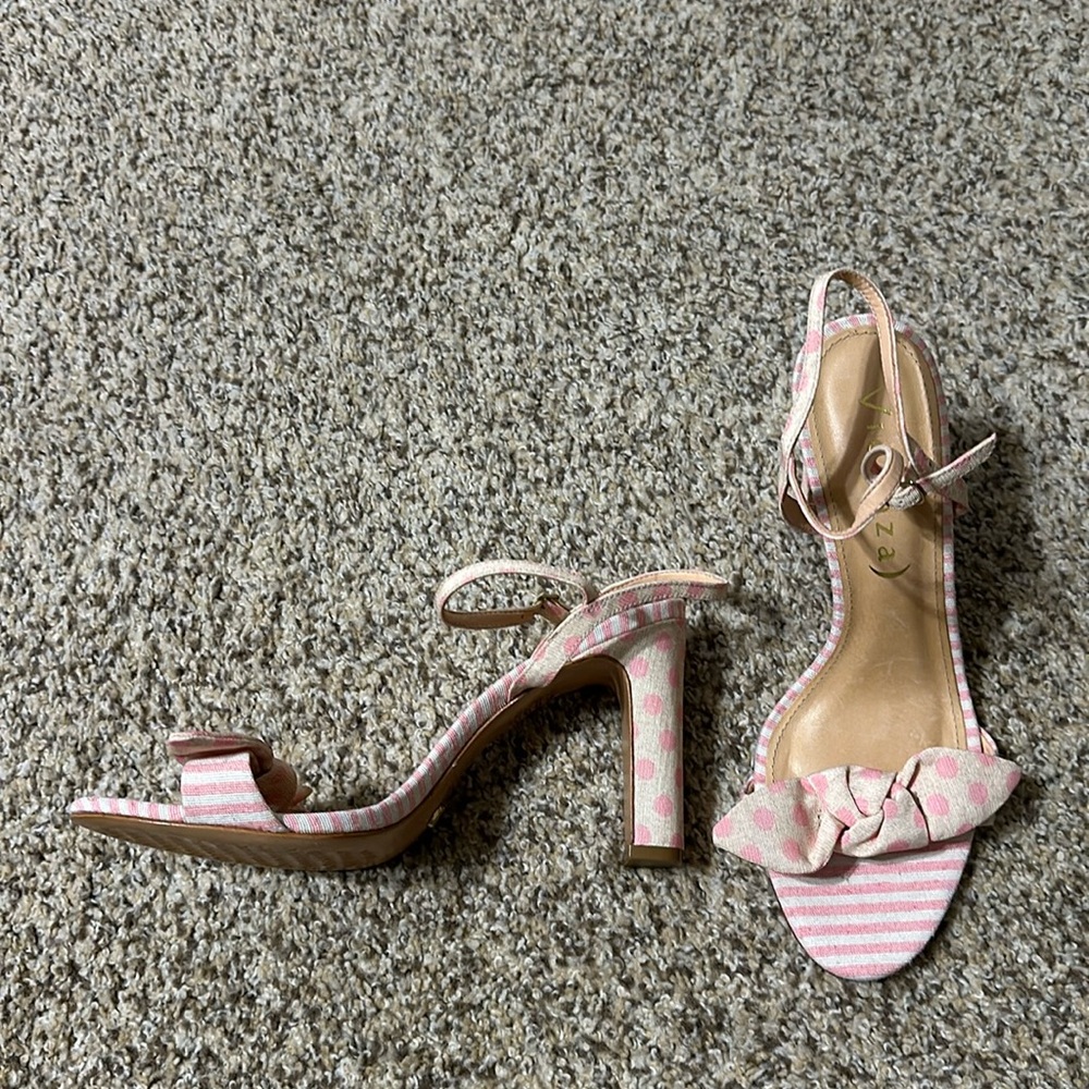 Anthropologie pink sandals (NWOT)